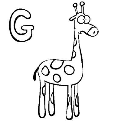 Alphabet G Coloring Pages