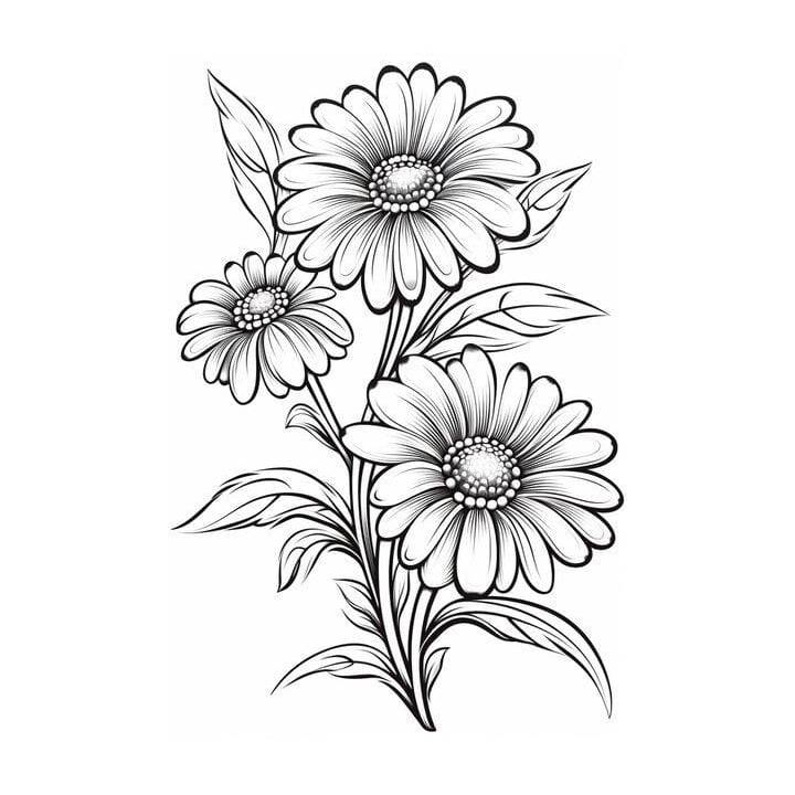 adult coloring pages printable flowers