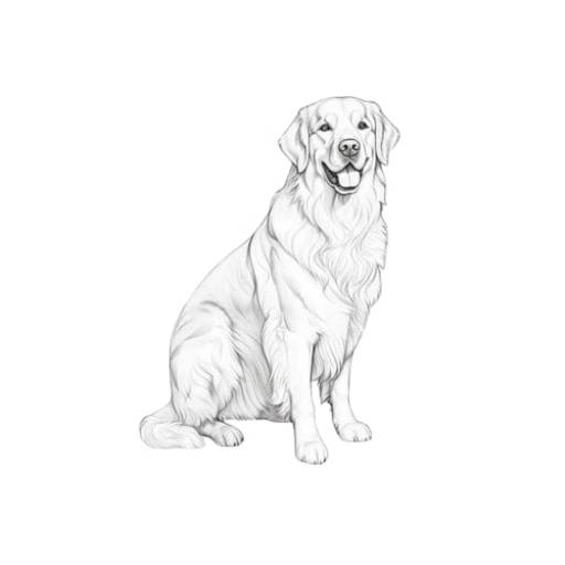 adult dog coloring page