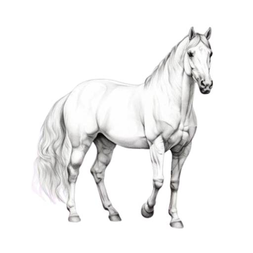 Brown horse coloring pictures