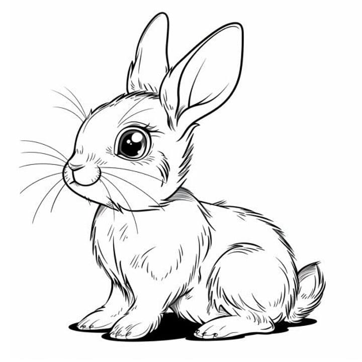 bunny coloring pages for adults