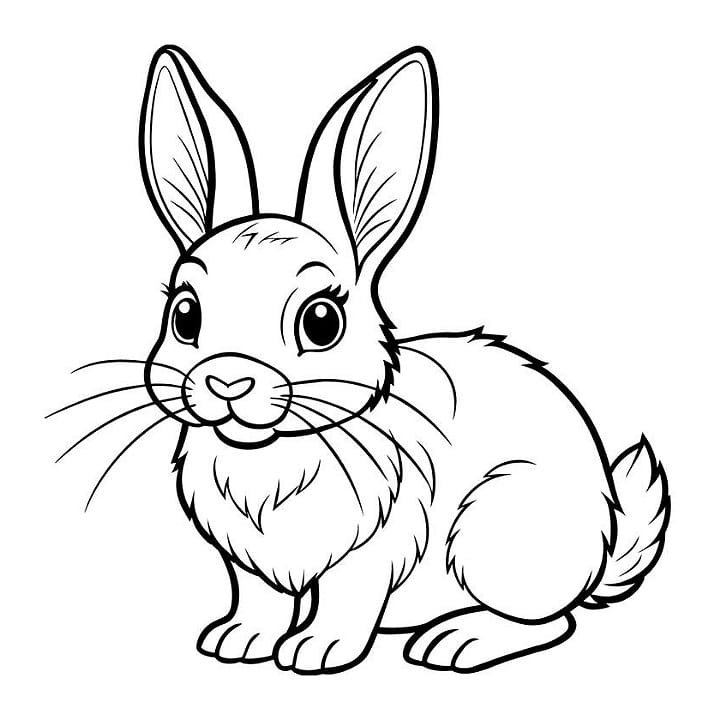 bunny images to coloring