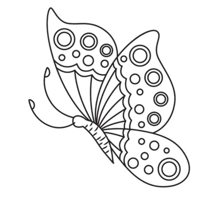 butterfly coloring pictures to print