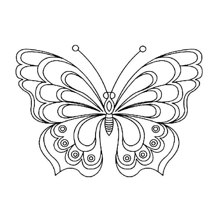 butterfly coloring sheet printable