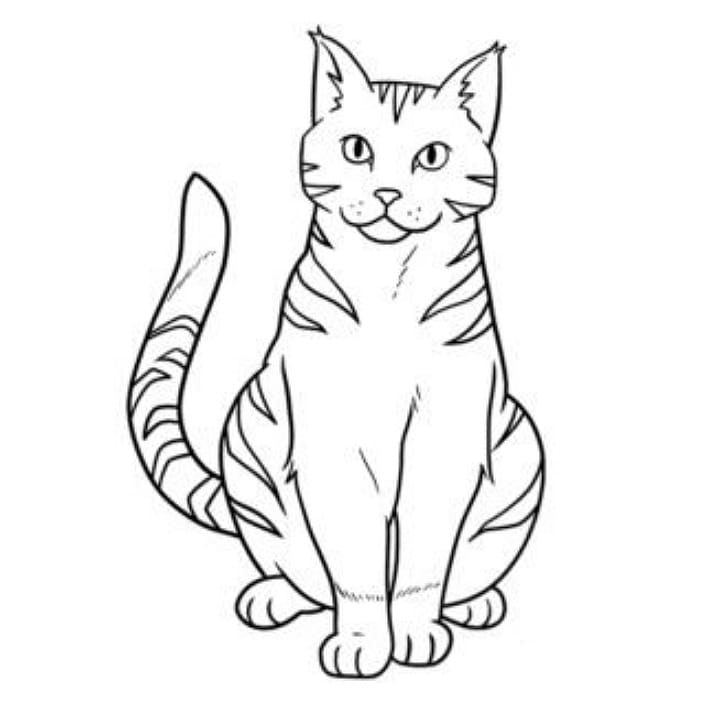 cat coloring pages picture