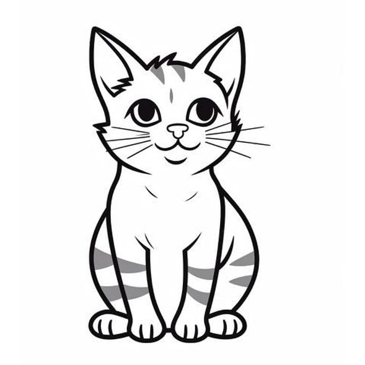 cat coloring pages printable