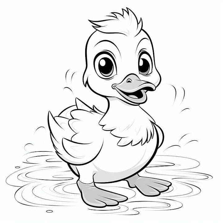 coloring duck pages