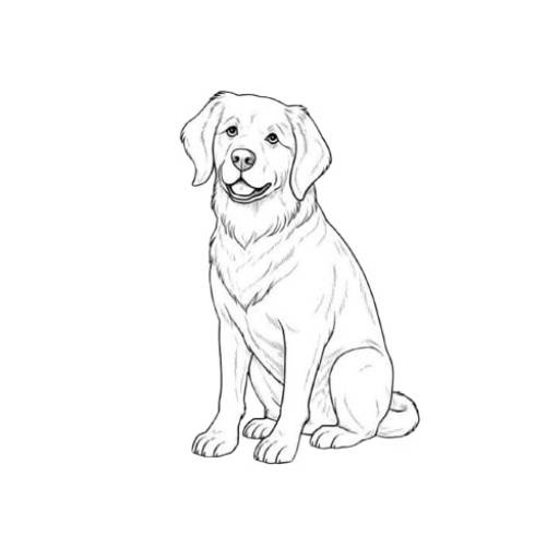 dog coloring page for adults