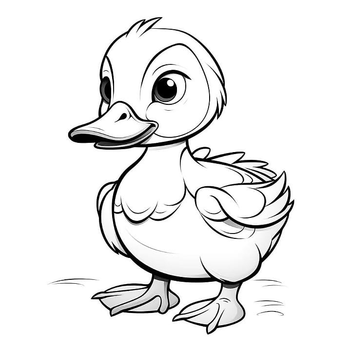 duck coloring pages for kids