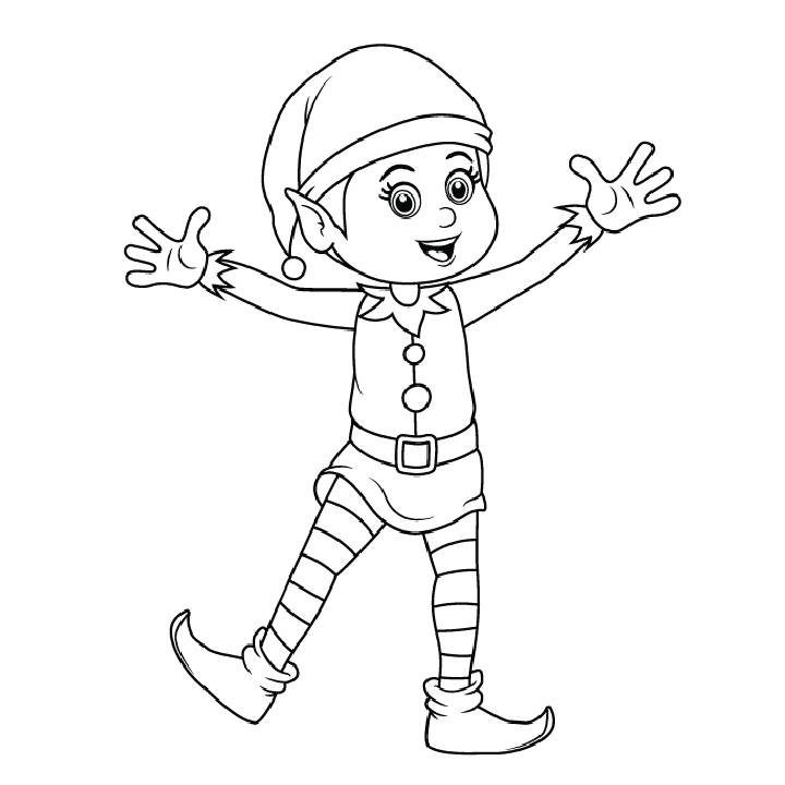 easy christmas coloring pages