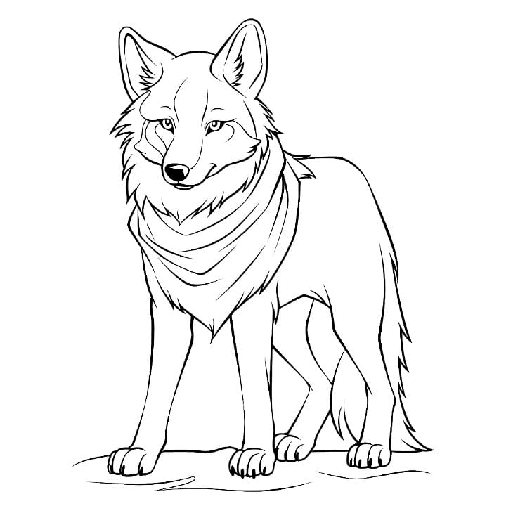 fox coloring pages for kids