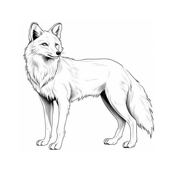 fox coloring pages free