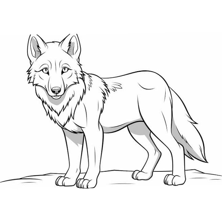 fox coloring pages realistic