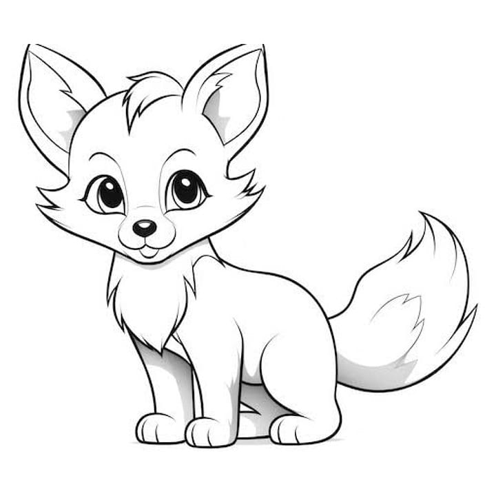 halloween fox coloring pages