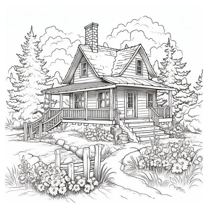 home coloring pages