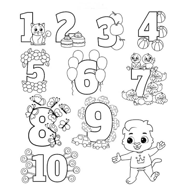 paint by number coloring pages