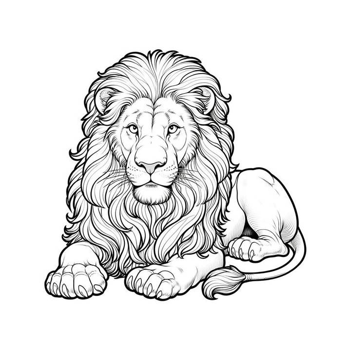 printable lion coloring pages
